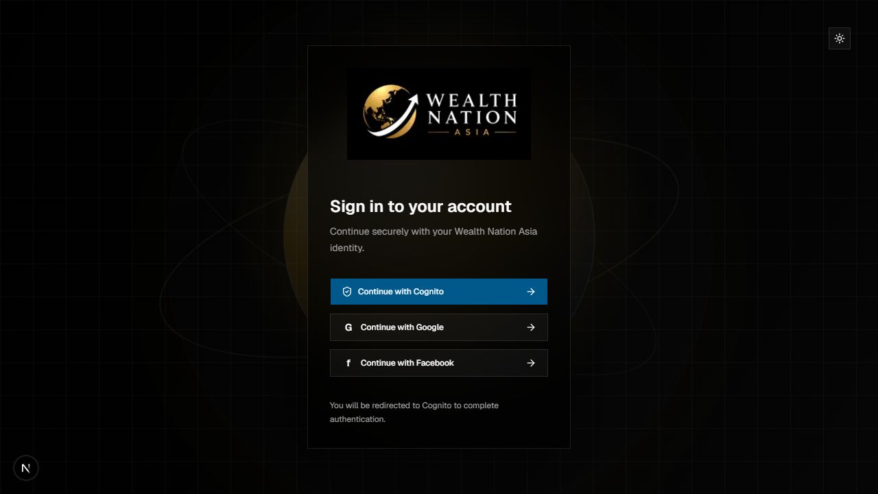 WNA login page
